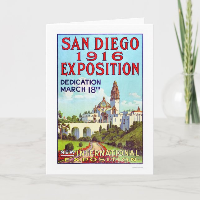 San Diego utläggning 1916 Kort (Framsida)