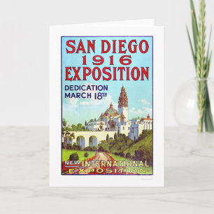 San Diego utläggning 1916 Kort