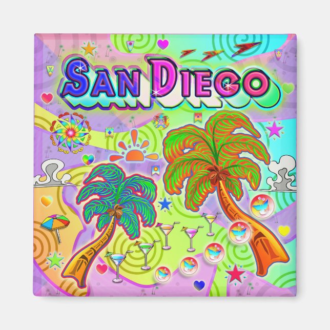 San Diego Vacation Target Magnet (Framsidan)