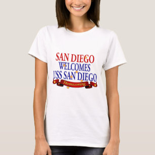 San Diego välkomnar USS San Diego T-shirt