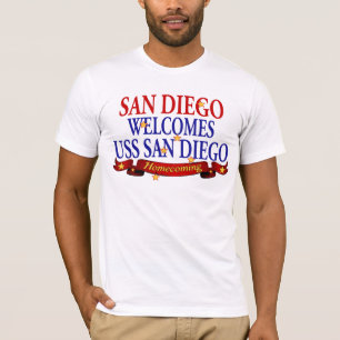 San Diego välkomnar USS San Diego T-shirt