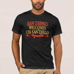 San Diego välkomnar USS San Diego T-shirt