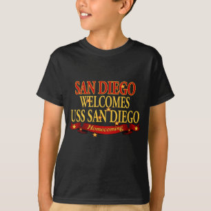 San Diego välkomnar USS San Diego Tee