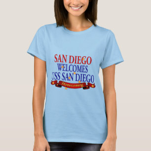 San Diego välkomnar USS San Diego Tee