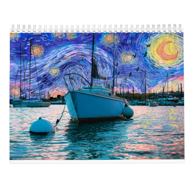 San Diego Van Gogh 2022 Wall Calendar  Kalender (Baksida)