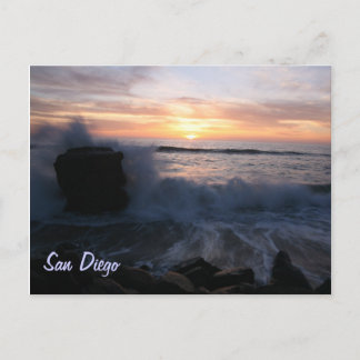 San Diego vinkarare vid sunset Vykort
