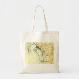 San Diego Vintage Karta Tygkasse