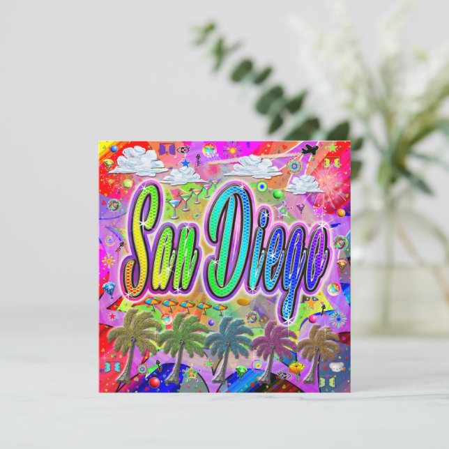 San Diego Vista Express-Helgdag kort (Stående Fram)