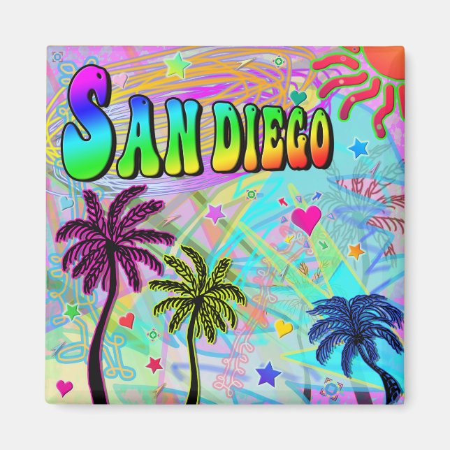 San Diego Vivid Romantik Magnet (Framsidan)