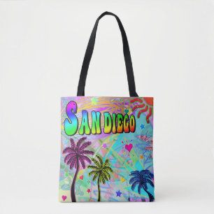 San Diego Vivid Romantik Tote Bag Tygkasse