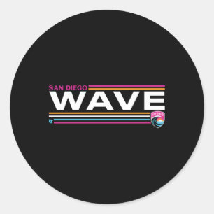 San Diego Wave Fc Rand Nwsl Soccer Runt Klistermärke