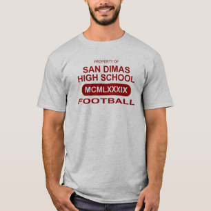 San Dimas högstadiumfotboll Tee Shirt