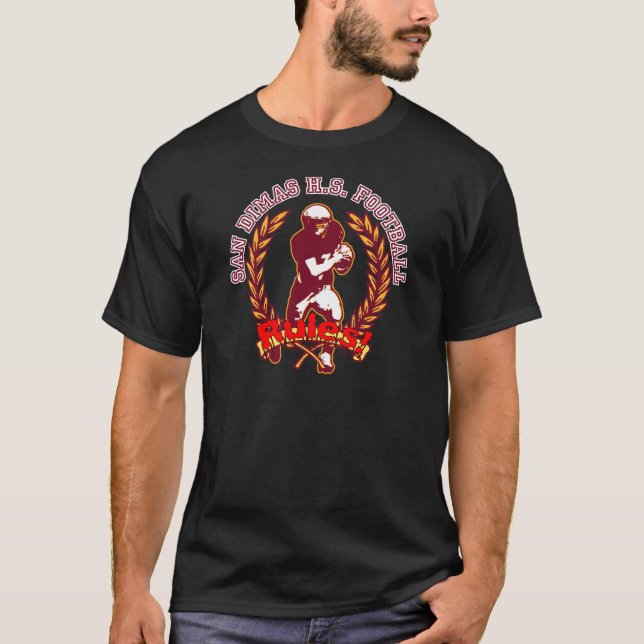San Dimas HS fotbollREGLER! Tee Shirt (Framsida)