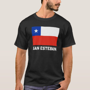 San Esteban Republica Chile Flagga Emblem Escudo B T Shirt