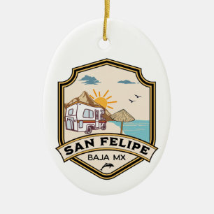 San Felipe Baja California Sur Mexiko Julgransprydnad Keramik