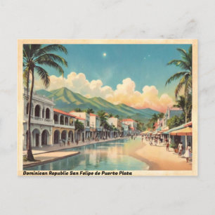 San Felipe de Puerto Plata Vintage Vykort