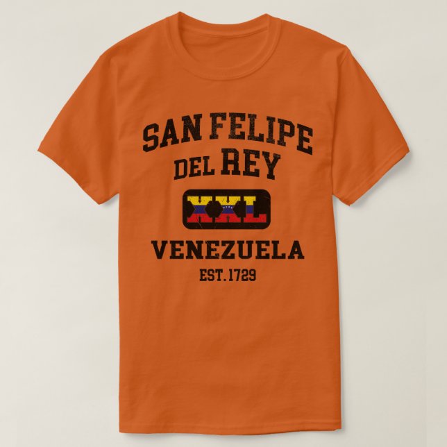 San Felipe del Rey Venezuela XXL Athletic design T Shirt (Design framsida)