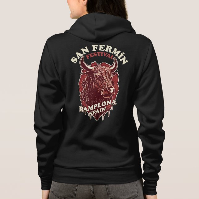 San Fermin-festival - Utrymning av tjurarna T Shirt (Baksida)