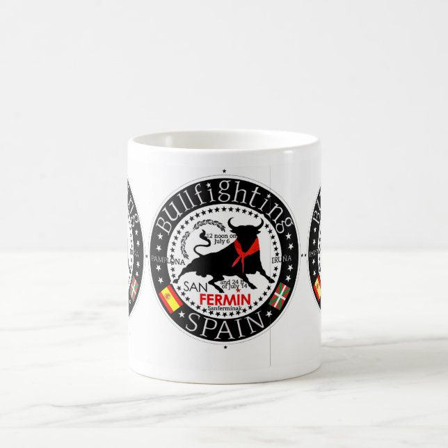 SAN FERMIN SPAIN BULLFIGHTING KAFFEMUGG (Center)