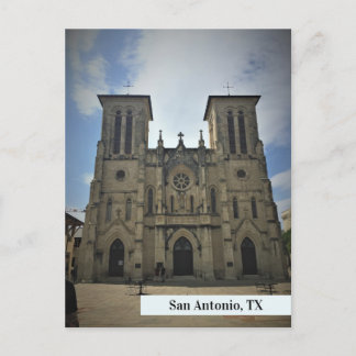 San Fernando Cathedral San Antonio Travel Postcard Vykort