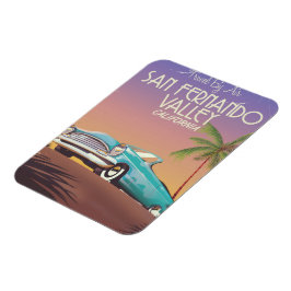 San Fernando Valley Kalifornien vintage reseskylt Magnet