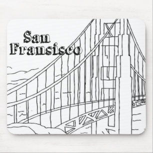 San Fran Golden Grind Bridge California Art Design Musmatta