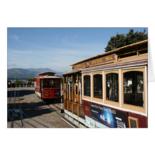 san fran trådbil hälsningskort