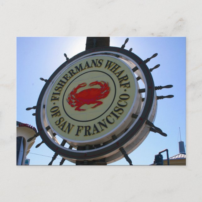 San fran wharf vykort (Framsida)