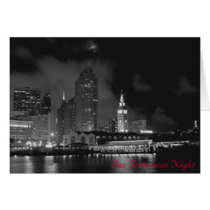 San Franciscan Night Hälsningskort