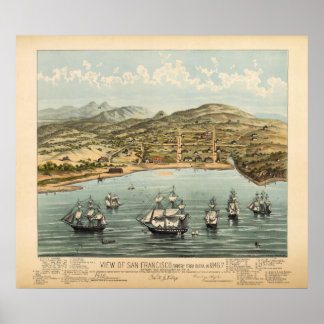 San Francisco, 1847 (Bosqui) BigMapBlog.com Poster