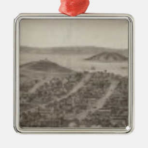 San Francisco 1862 från den ryska backen Julgransprydnad Metall