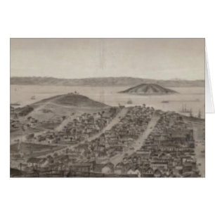 San Francisco, 1862 från ryska Backe Hälsningskort