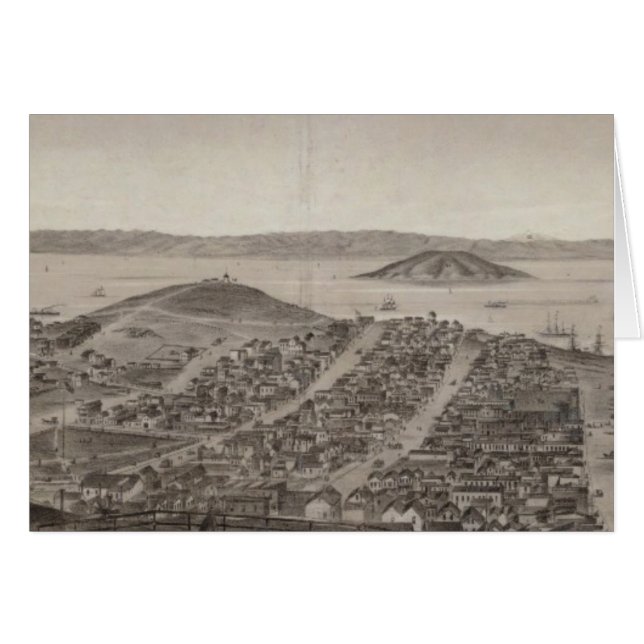 San Francisco, 1862 från ryska Backe Hälsningskort (Framsidan Horizontal)