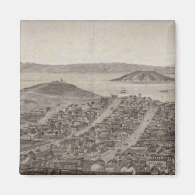 San Francisco, 1862 från ryska Backe Magnet (Framsidan)