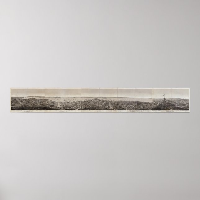 San Francisco, 1862 från ryska Backe Poster (Framsidan)