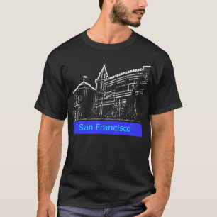 San Francisco 1986 art MUSEUM Zazzle Teckning Tröja