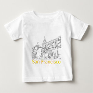 San Francisco 1986 art MUSEUM Zazzle Teckning Tröja