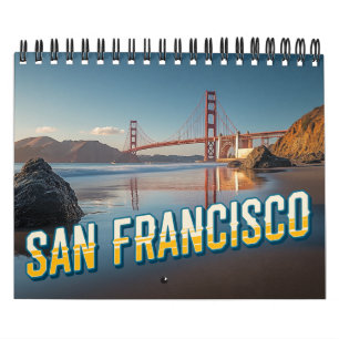 San Francisco 2025 Calendar - 12 Iconic Scenes Kalender
