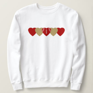 San Francisco 49ers Heart Football Mörk T Shirt