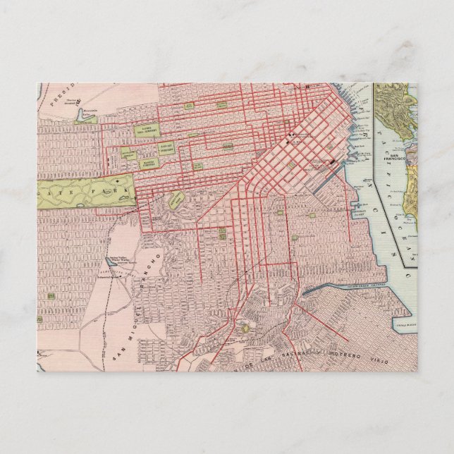 San Francisco 7 Vykort (Framsida)