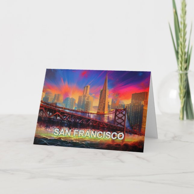San Francisco Abstrakt Konst  Kort (Framsida)