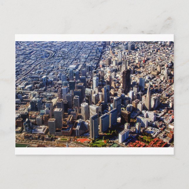San Francisco Aerial View Vykort (Framsida)