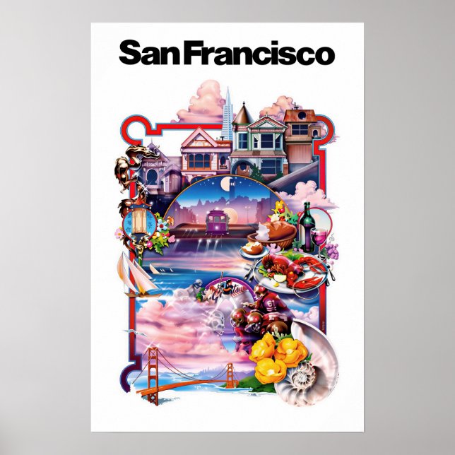 San Francisco-affisch Poster (Framsidan)