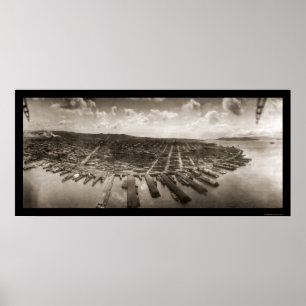 San Francisco Airshipfoto 1908 Poster