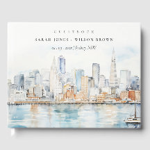 San Francisco akvarell landskapsbröllop