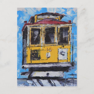 San Francisco Art, Cable Car Painting, Kalifornien Vykort