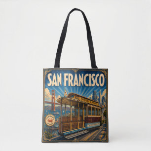 San Francisco art deco-handväska Tygkasse