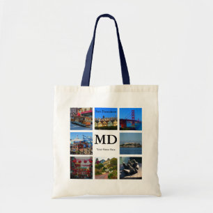 San Francisco Attraktion Collage #2 Tote Bag Tygkasse