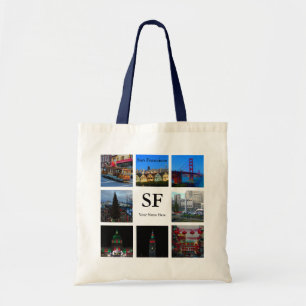 San Francisco Attraktion Collage #3 Tote Bag Tygkasse