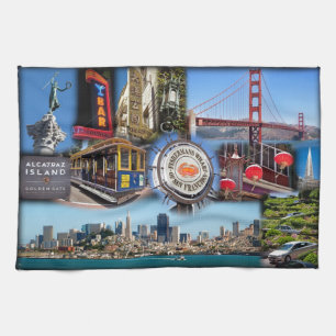San Francisco Attraktion Kökshandduk